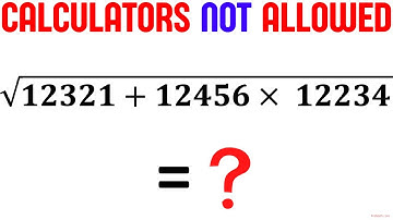 Calculators NOT Allowed | Learn this Trick to solve instantly