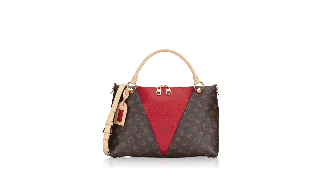 Louis Vuitton V Tote Bb Monogram Red