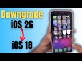 How To Downgrade iOS 26 to iOS 18 on iPhone? (Tamil)