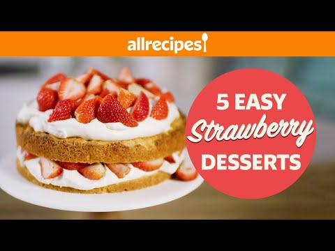 Tasty 5 Fresh & Easy Strawberry Dessert Recipes 🍰Tarts, Cobblers, Upside-Down Cake, & More! 🍓 Yummy Recipes