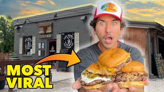 Eating at The Most VIRAL Burger Restaurant In Nashville...