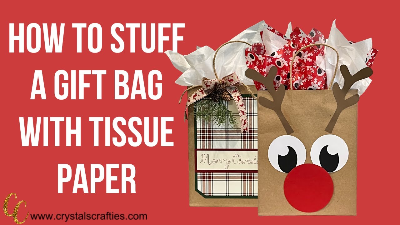 How to put paper in a gift bag (step by step) 