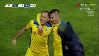 GOOL Petrolul în derby-ul cu "U" Cluj. Pe ploaie, o fază fixă face diferenţa