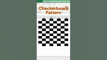 Checkerboard Pattern using Conditional Formatting in Excel #Excel #MOD