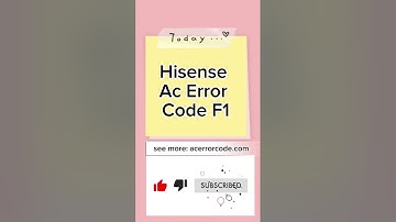 Hisense AC Error Code F1 (ACErrorCode.com)