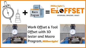 EzOffset - Work Offset and Tool Offset with 3D tester and Millwright