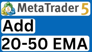 How to Add 20 and 50 EMA Indicator on MetaTrader 5 - Easy to Follow