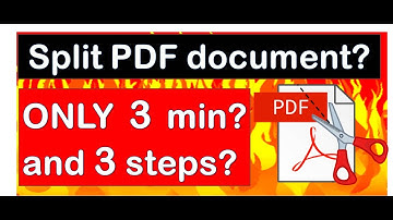 how to split a pdf document into multiple files