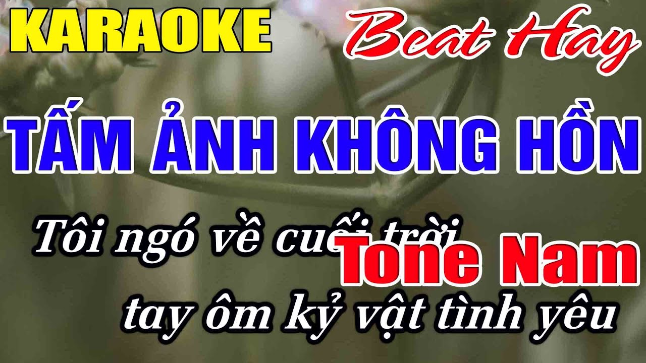 Tấm Ảnh Không Hồn Karaoke Tone Nam Karaoke Hải Nhạc Sống 2026 - Beat Mới