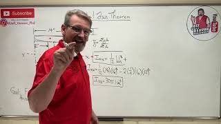 Statics: Lesson 68  Parallel Axis Theorem, Area Moment of Inertia