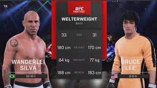 UFC 5 Wanderlei Silva Vs Bruce Lee - Fabulous #UFC Welterweight Fight English Commentary PS5