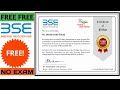 Bse ipf free certificate  online govt free difference certificate  online difference pledge free 