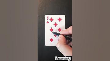 Drawing on a playing card ♥️