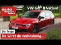VW Golf 8 Variant: Toller Fahr-Komfort, gruselige Bedienung | - Test/Review | auto motor und sport