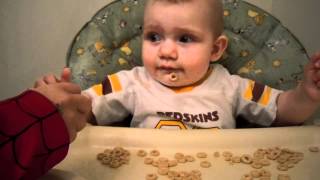 giving baby cheerios