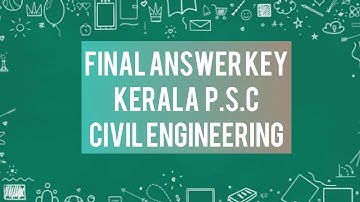 FINAL ANSWER KEY / KERALA PSC/ OVERSEER / WORKSHOP INSTRUCTOR / EXAM DATE 15/06/2023
