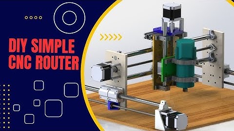 How to build Simple DIY CNC router Part_1_Design & Assembly I Using Arduino UNO #diycnc #3dprinting