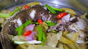 Cách làm cá lóc hấp dưa cải thơm ngon đậm đà