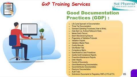 GxP Training Services-Sai Pharma Consultancy
