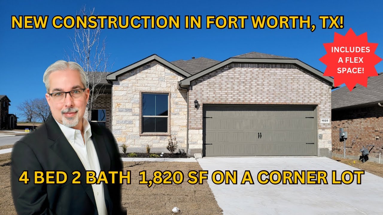 New construction 4 bedroom 2 bath with flex space in Fort Worth, Texas