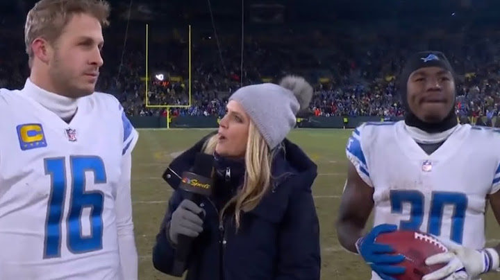 Jared Goff & Jamaal Williams NBC Postgame Interview | Lions vs Packers NFL 2022