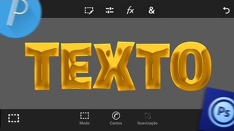 COMO CRIAR TEXTO CROMADO COLORIDO PELO ANDROID PS TOUCH? (TEU DESIGNER)