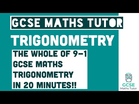 All Of Trigonometry In 20 Minutes!! Foundation x Higher Grades 4-9 Maths Revision | Gcse Maths Tutor