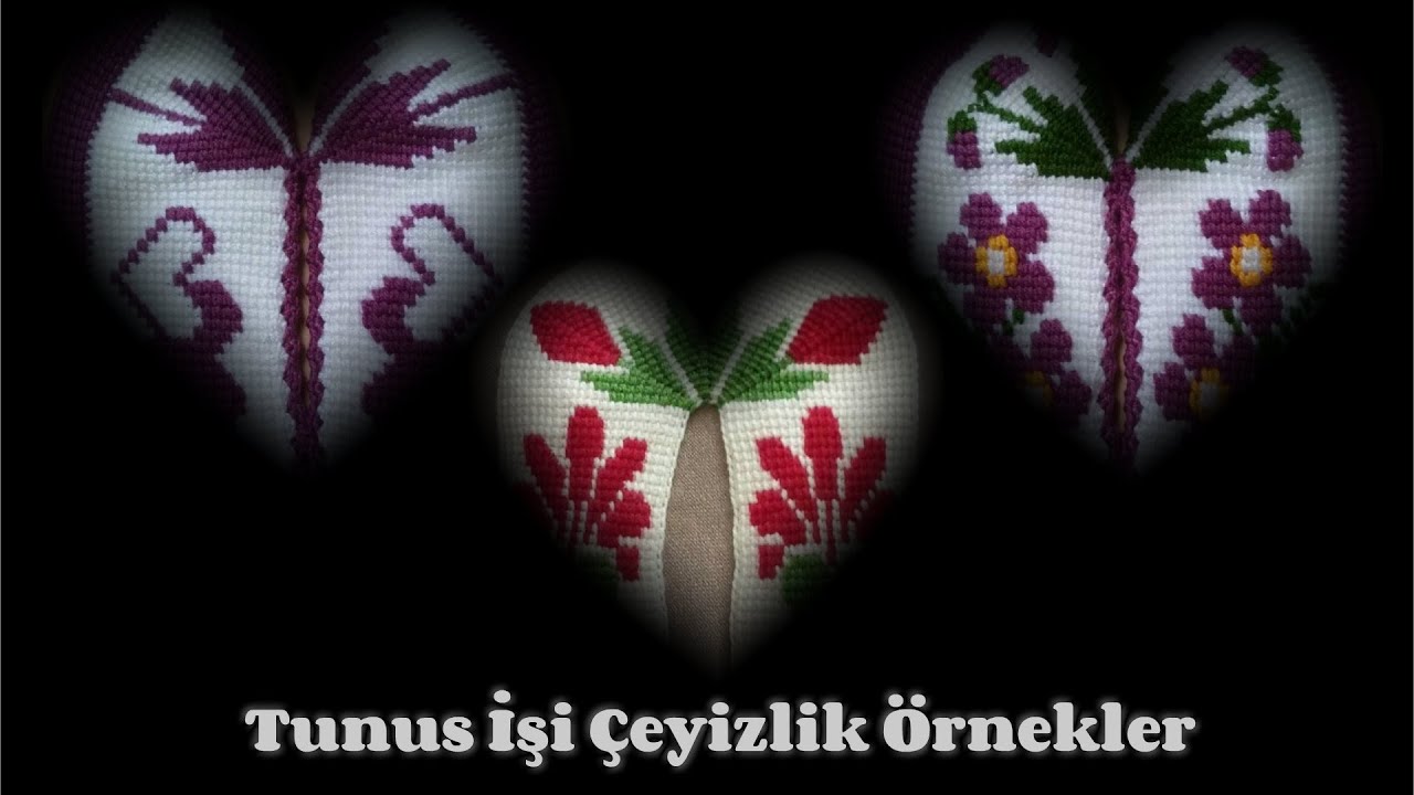 TUNUS İŞİ Çeyizlik Patik Örnekleri | Çiçek Desenli Patikler