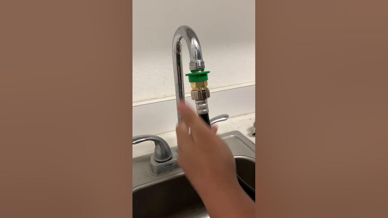 KAPAS Washing machine, how to use adapter to connect water sink faucet YouTube