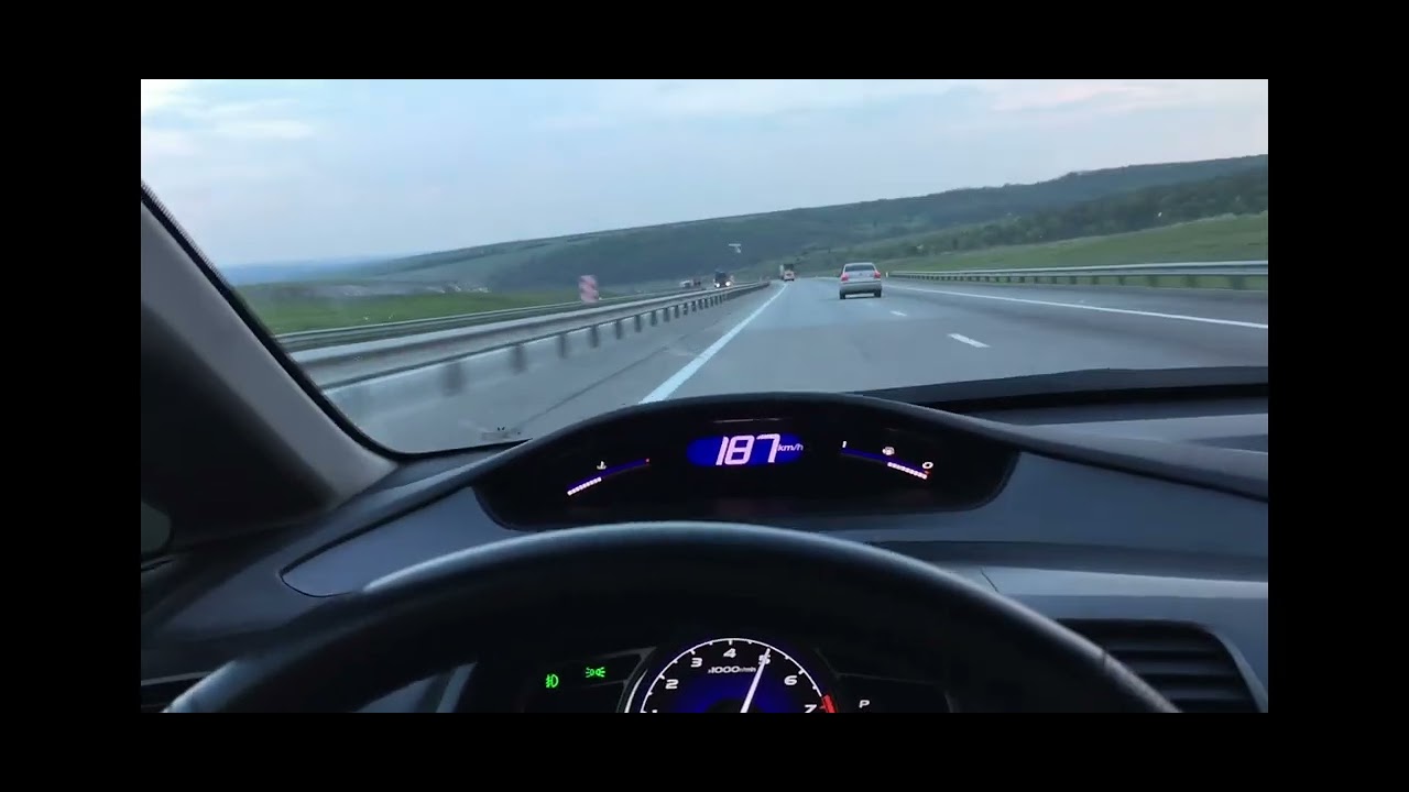 Хонда Цивик 280 км, хендай солярис 240км - YouTube