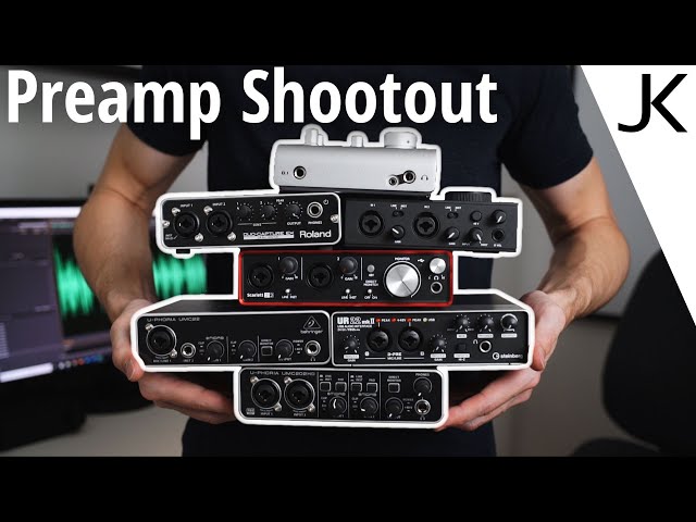 Noise Compared - Behringer, Focusrite, NI, Roland, Steinberg, Zoom (with Shure SM7B and SM57)
