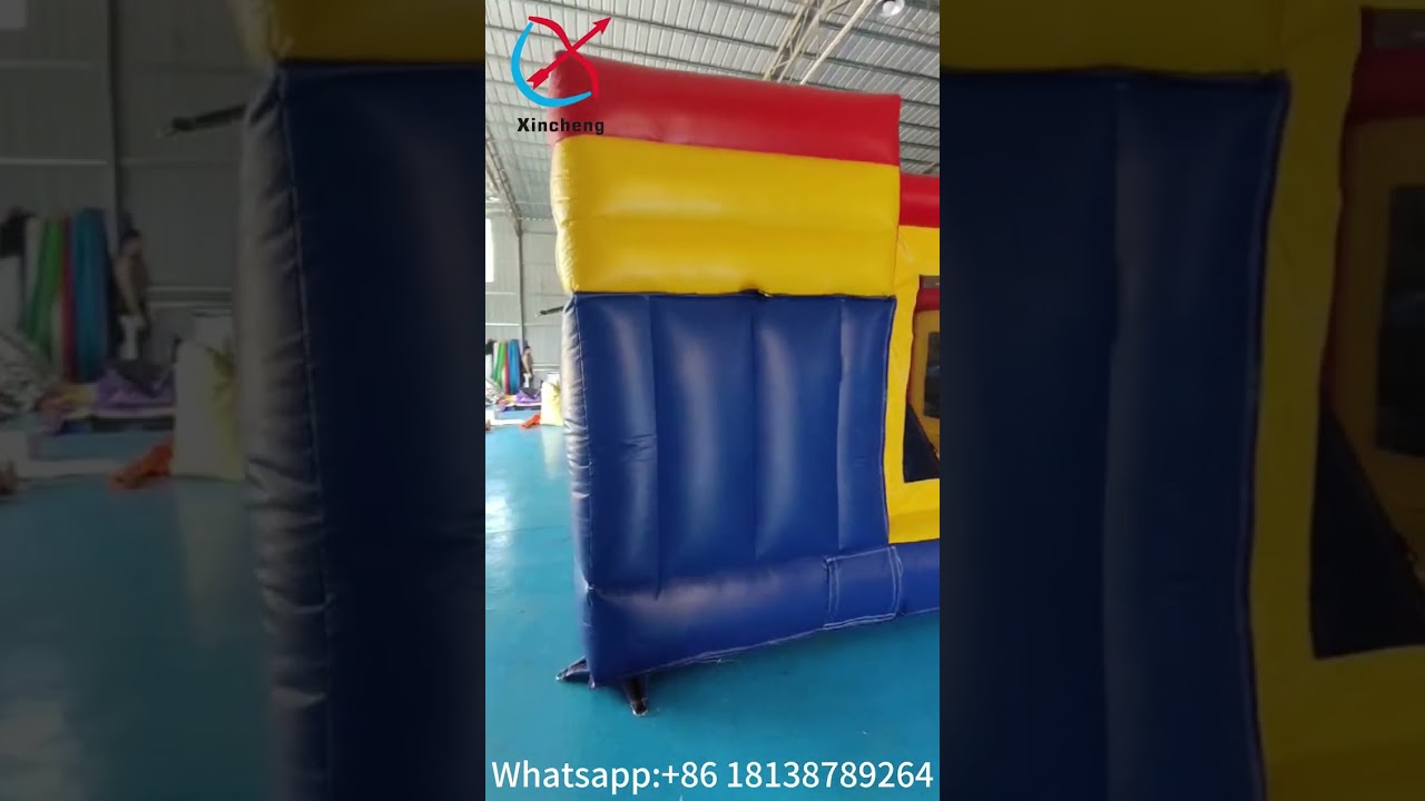 Inflatable Jumping House With Dry Slide Funny Inflatable Castle Inflatable Trampoline For Kids