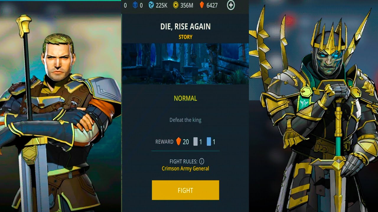 Die,Rise Again Story | Defeat The King | Shadow Fight 3