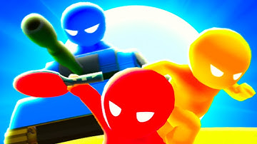 2 3 4 Player Games: Stickman - Mini Games - Mobile Gameplay Walkthrough Part 1 (iOS, Android)