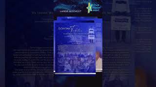 Donald Gibbs Funeral Program Design - Large Booklet