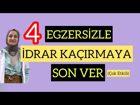 İDRAR KAÇIRMAYA 4 EGZERSİZLE SON VER! #pelviktabanegzersizleri #idrarkacirma #fizyoterapistmacide