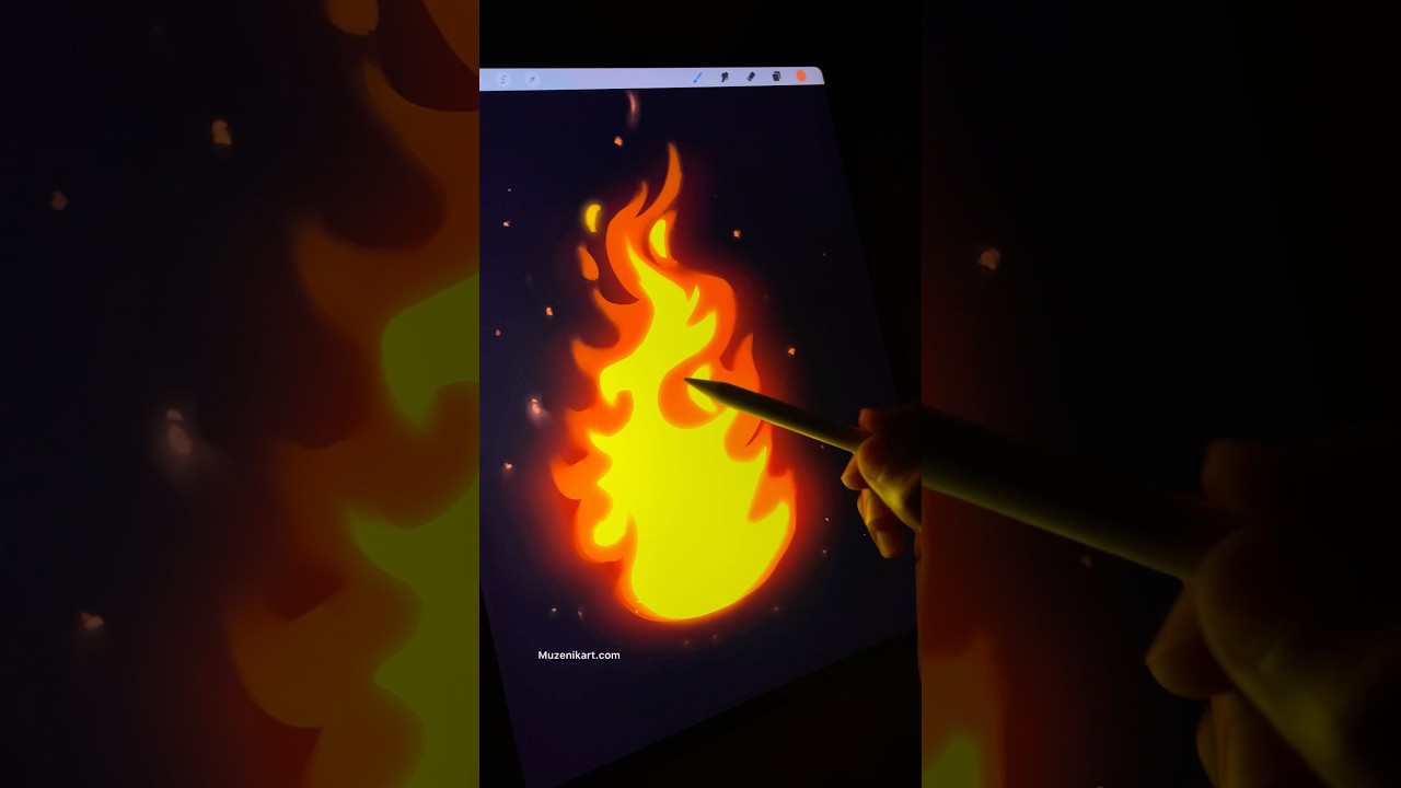 Рисуем огонь 🔥 