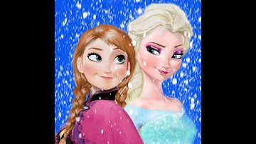 FROZEN 2 (Anna and Elsa) time lapse drawing created in procreate!!