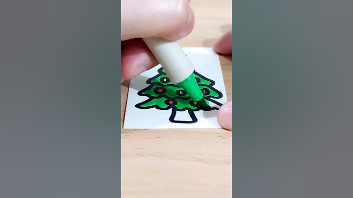 How to make a sticker • DIY sticker • CHRISTMAS TREE #sticker #diysticker #diystickers #shorts