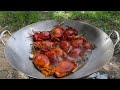 SEA CRAB RECIPES - Catching &amp; Cooking Sea Crab Eating Delicious For Dinner