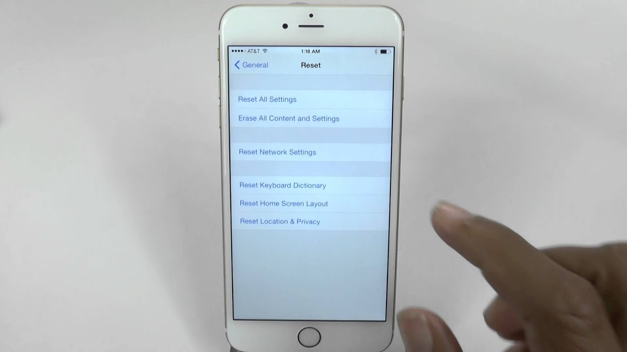 iPhone 6 Plus How to Reset Back to Factory Settings