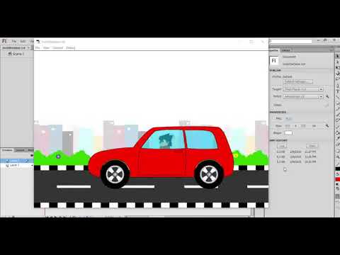 Cara Membuat  Animasi  MobiL  Berjalan  Dengan  Adobe Flash  CS6 