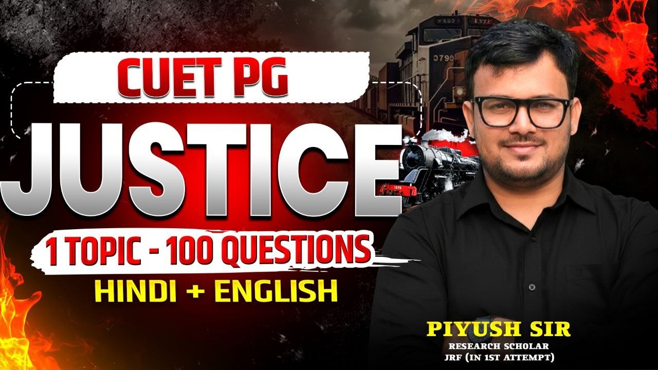 CUET PG Political Science 2026 | Justice | Indian political thought