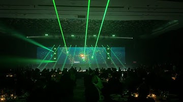 A corporate Event Opening Show Theme | Real 3D Laser Mapping by | Pyrodigy Entertainment