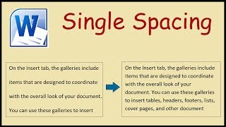 how to single space in word 2007 default