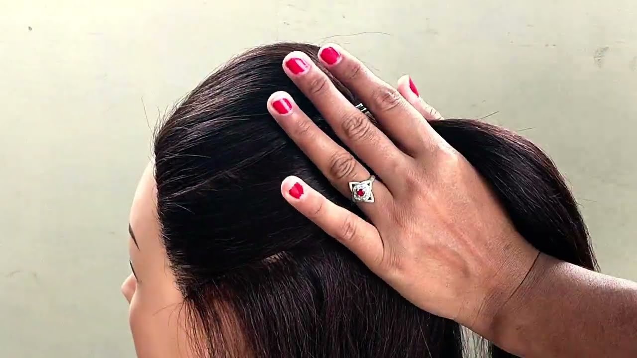 Easy Mini Bun Hairstyles For Long Hair || Half Up Hairstyle For Wedding