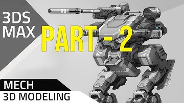 Modeling Mech Robot 2 -  3ds max #Unrealengine5 #3dsmax #gamedevelopement
