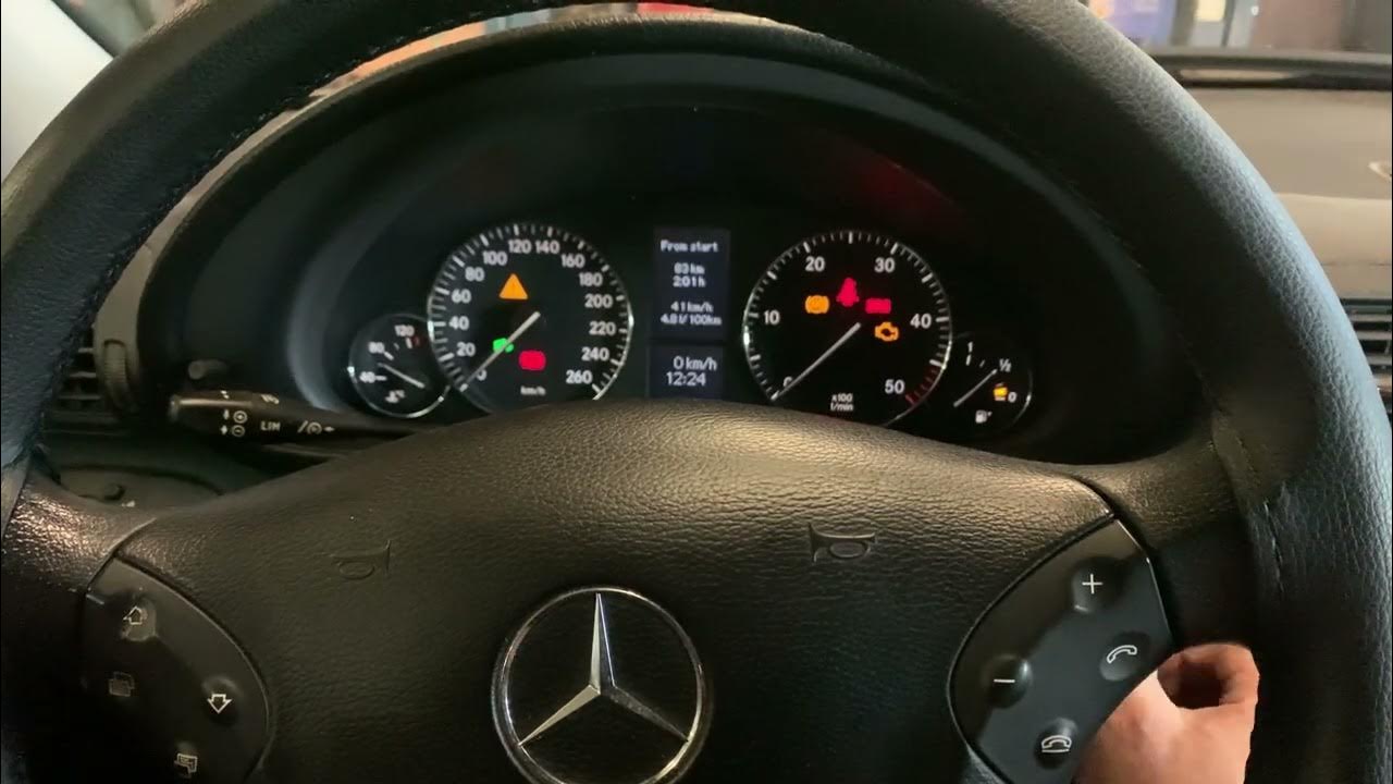 Mercedes C Class W203 check oil level YouTube