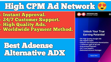 High CPM Ads Network | Instant Approval Ad Network | Best Adsense Alternative 2021 - Adsassure.com