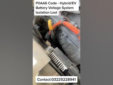 Lexus Rx450h 2010 P0AA6 Code - Hybrid/EV Battery Voltage System